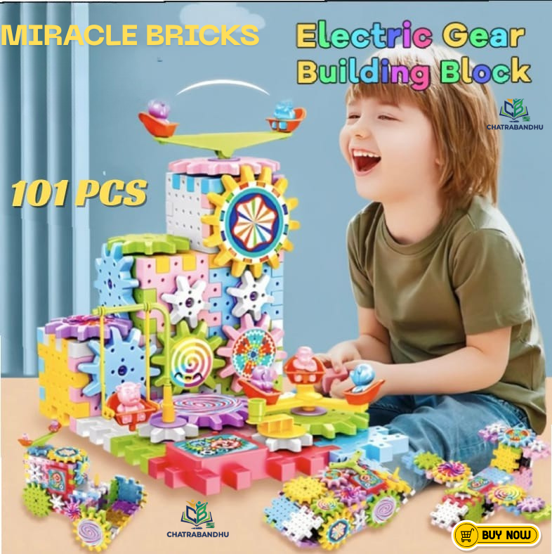 miracle Bricks Building Block Game for Kids (Multicolor) Motor Toy ( 101 pcs ),FunBlast Magical Blocks - Magical Building Blocks 3D Magic Play Stacking Set DIY for Brain Development Educational